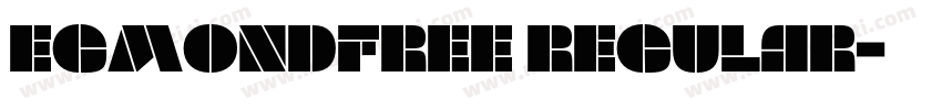 EgmondFree Regular字体转换